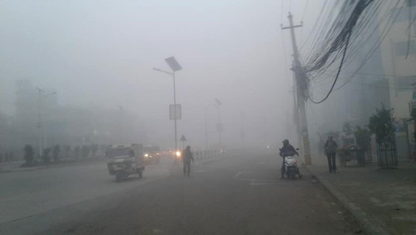 देशभर पश्चिमी वायुको प्रभाव: तराईमा हुस्सु/कुहिरो, हिमाली भू–भागमा हिमपात