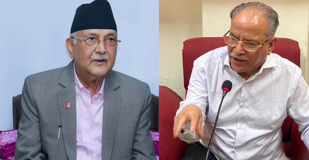 दाहाल र ओलीबीच गोप्य भेटवार्ता