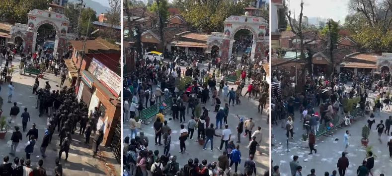 पाटन क्याम्पसमा मतदान रोकिएपछि नेविसंघ र अनेरास्ववियुबीच कुटाकुट
