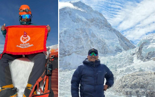 सशस्त्र प्रहरी सहायक निरीक्षक दन्तबहादुर छत्यालद्वारा सगरमाथाको सफल आरोहण