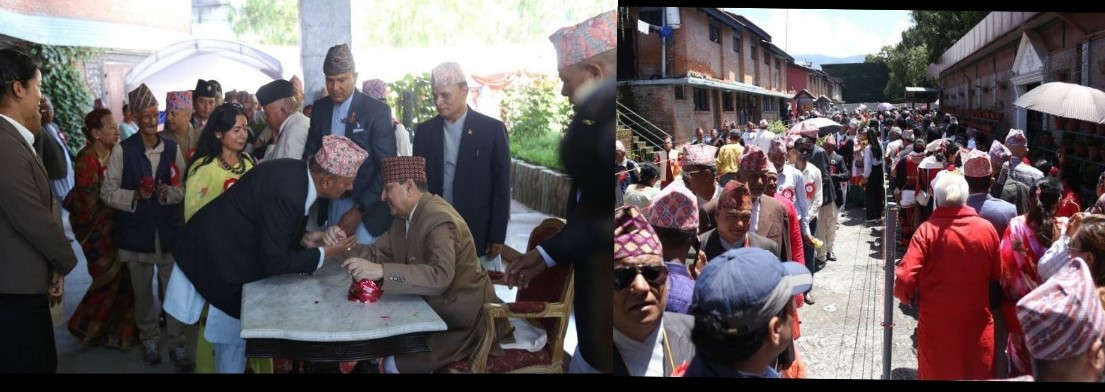 पूर्वराजा ज्ञानेन्द्रलाई जन्मदिनको शुभकामना दिन निर्मल निवासमा बिहानैदेखि भिड