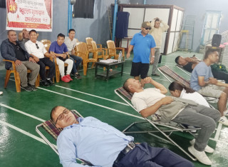 राइजिङ्ग स्टार युथ क्लवको रक्तदानमा ६३ युनिट रगत संकलन