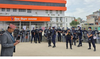 गर्भवतीको मृत्यु भएपछि किष्ट अस्पतालमा तनाव, बाक्लो सङ्ख्यामा सुरक्षाकर्मी परिचालन