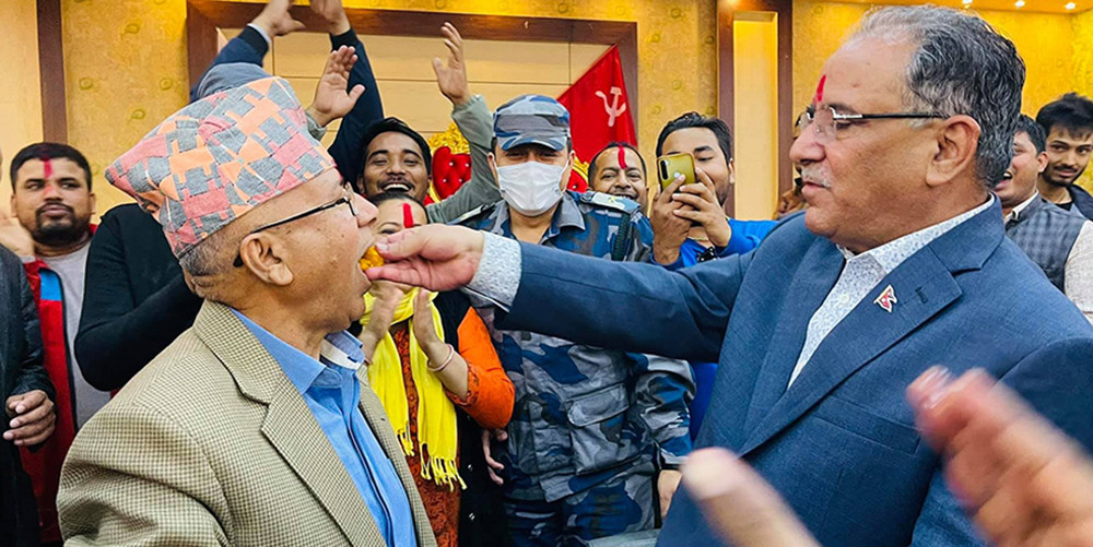 कार्तिक १८ गते पार्टी एकीकरण गर्दै माधव-प्रचण्ड, नेसपा र नेकपा माओवादीमा विलय हुने