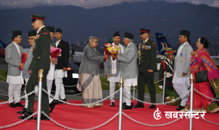 स्वदेश फर्किए राष्ट्रपति पौडेल (तस्बिरहरू)