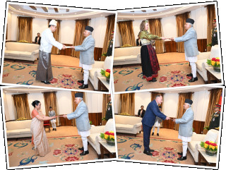 राष्ट्रपति पौडेलसमक्ष चार देशका राजदूतले बुझाए आ-आफ्नो ओहोदाको प्रमाणपत्र