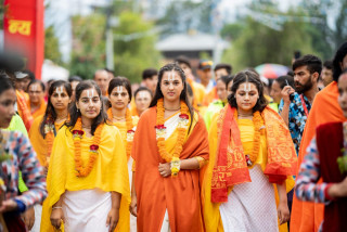पशुपति कोटिहोम: लण्डनबाट कथावाचिका चन्द्रकला सखीको आगमन, भक्तजनको थप आकर्षण