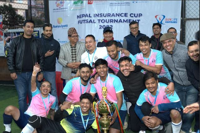 नेपाल इन्स्योरेन्स कम्पनीद्धारा आयोजित फुटसल प्रतियोगिता सम्पन्न