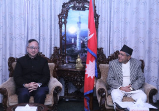 सभामुख घिमिरे र चिनियाँ राजदूत सोङबिच बिदाइ भेट