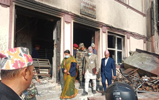 सर्वोच्च अदालतमा पूर्वराष्ट्रपति भण्डारी, प्रधानन्यायाधीश राउतसँग ४५ मिनेट भेटवार्ता