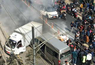 जमलमा तीन वटा सवारी आपसमा ठोक्किए