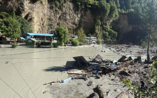 चामेमा थुनिएको मर्स्याङ्दी नदी ब्लास्ट गरेर खोल्ने तयारी
